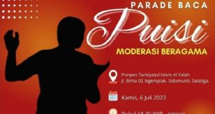 FKUB Jateng, Ponpes Al-Falah, dan Satupena Gelar Parade Baca Puisi Moderasi Beragama