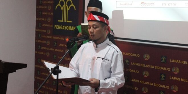 Napiter Lapas Kelas IIA Sidoarjo asal Merauke Ikrar Setia ke NKRI