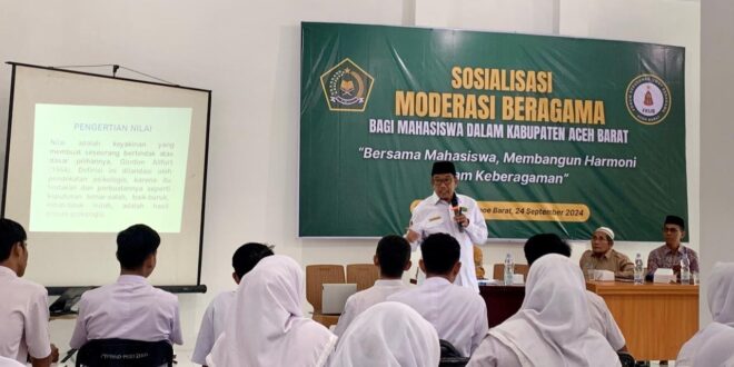 FKUB & Kemenag Aceh Barat Bekali Mahasiswa dengan Moderasi Beragama