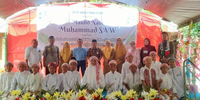 Indahnya Toleransi, Peringatan Maulid Nabi di SDN 3 Kota ParepareLibatkan Murid dan Orang Tua Pemuluk Nasrani