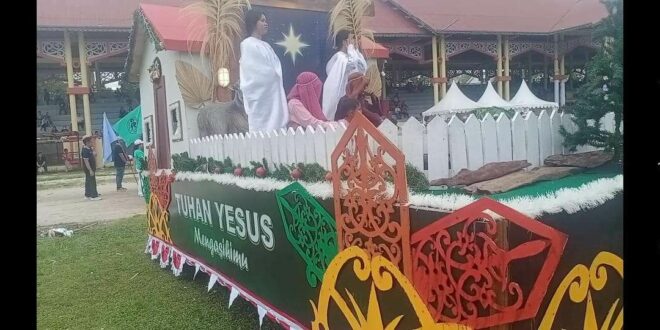 Parade Natal PGI Kalteng Bawa Pesan Natal untuk Wujudkan Kedamaian