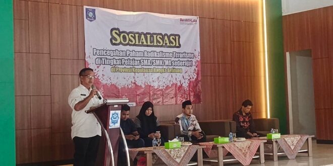 Kesbangpol Babel Perkuat Pemahaman Pelajar Tentang Pencegahan IRET