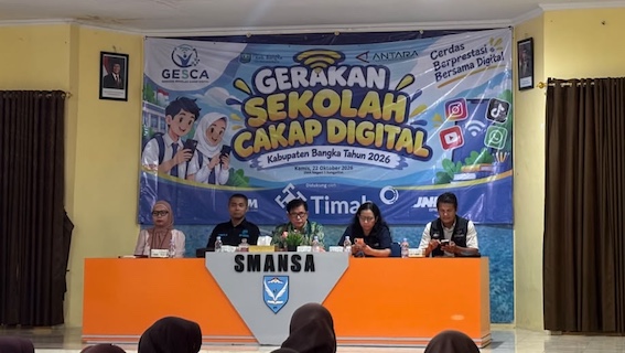 Diskominfo Babel Ajak Pelajar Cakap Digital, Waspadai Hoaks dan Perundungan di Medsos